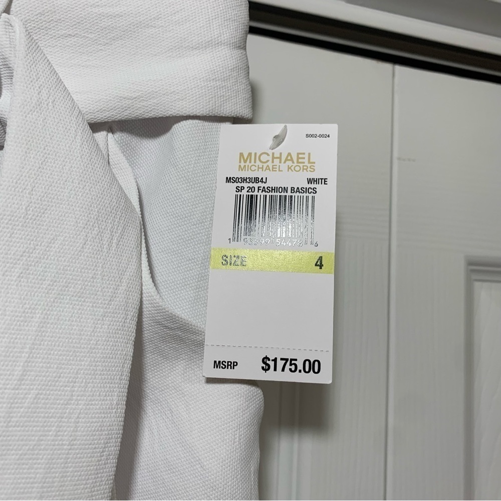 Michael Kors belted‎ woven crop pants size 4 - Picture 7 of 8